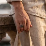Anillo para hombre Circle Gross en acero inoxidable 316L