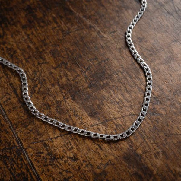 Collar Minesota en acero inoxidable estilo cadena simple para hombre de la marca portuguesa twobrothers
