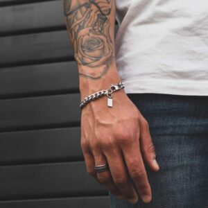 Pulsera hombre Coles, en color pata, en acero inoxidable, en la marca Twobrothers.