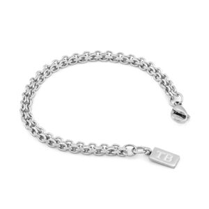 Pulsera hombre Crawford en color plata en acero inoxidable de la marca Twobrothers