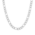 Collar hombre, de color plata, con una gruesa cadena, en acero inoxidable, de la marca Twobrothers