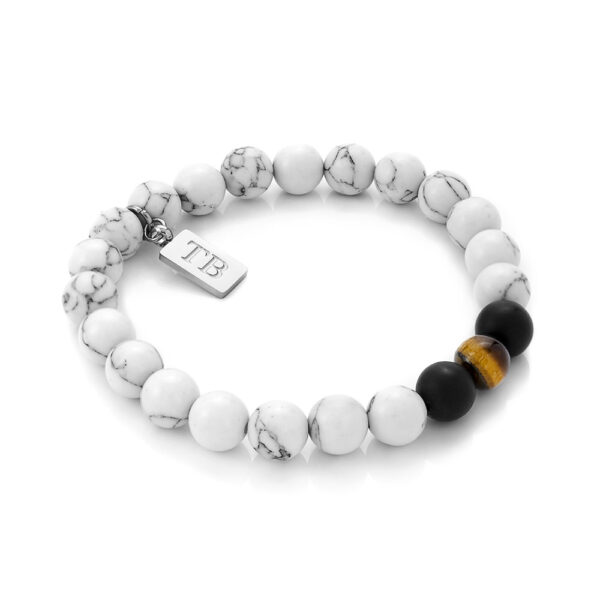 Pulsera Hombre de acero inoxidable con piedras - Twobrothers Pulsera Albuquerque