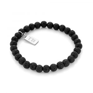 Pulsera de acero inoxidable para hombre con piedras naturales - Marca portuguesa Twobrothers - Pulsera Fort Worth - Pulsera para hombre con estilo