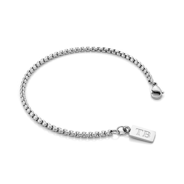 Pulsera de acero inoxidable para hombre - Pulsera sencilla para hombre - Marca portuguesa Twobrothers - Pulsera Laredo - Pulseras de estilo para hombre - Pulseras de acero inoxidable para hombre