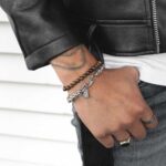 Pulseiras para Homem com pedras naturais - Pulseira de pedras naturais para homem - Pulseira de pedras naturais da marca twobrothers - Pulseira Portuguesa - Marca portuguesa - Acessório de moda para homem - Pulseira Louisville