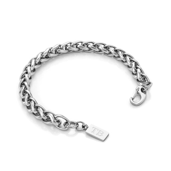 Pulsera de acero inoxidable para hombre - Pulsera sencilla para hombre - Marca portuguesa Twobrothers - Pulsera Parkland - Pulseras elegantes para hombre - Pulseras de acero inoxidable para hombre