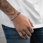 Pulseira para Homem em Aço Inoxidável -Pulseira simples para homem - marca portuguesa Twobrothers - Pulseira Weston - Pulseiras masculinas com estilo - Pulseiras em aço inoxidável para homem