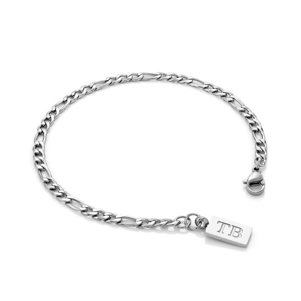 Pulsera hombre Oldsmar, en color plata, en acero inoxidable, en la marca Twobrothers