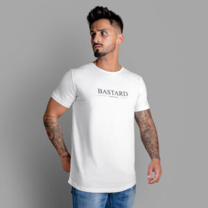 Camiseta de hombre en algodón Regular Fit - Twobrothers Bastard - Delantero