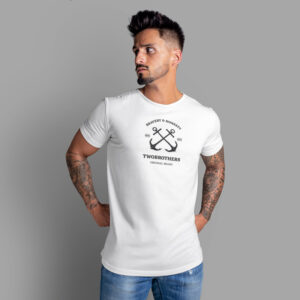 Camiseta de hombre en algodón Regular Fit - Twobrothers Fillmore - Delantero
