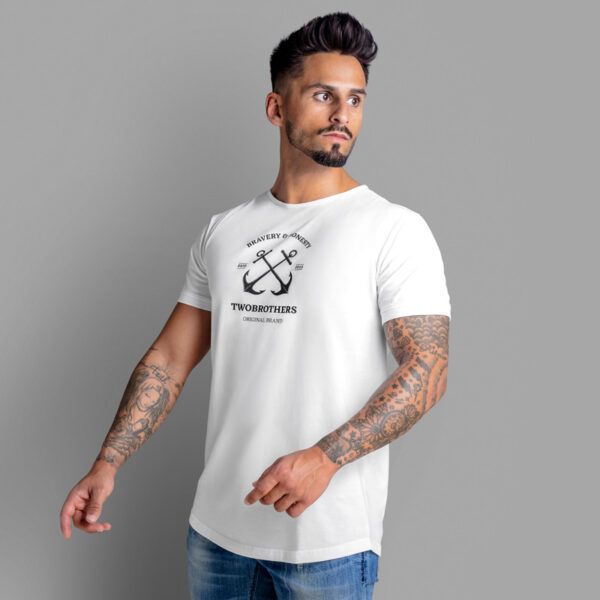Camiseta de hombre en algodón Regular Fit - Twobrothers Fillmore - Side