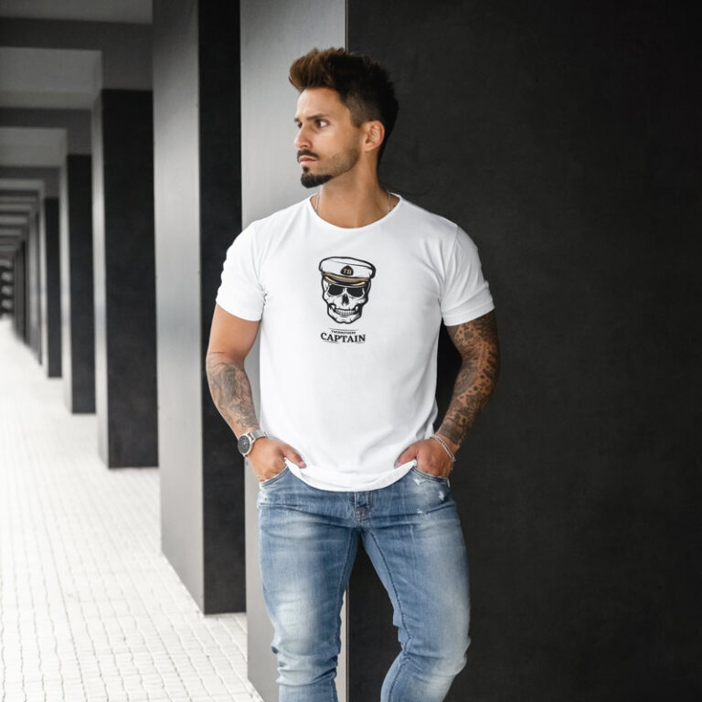 Camiseta Twobrothers para hombre Captain Premium Cotton - Regular Fit