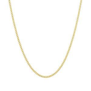 Collar Davis Gold en estilo cadena de oro para hombre y producido en acero inoxidable por la marca Twobrothers en Portugal.