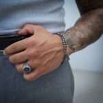 Pulsera hombre Los Angeles, en color oscurecida, en acero inoxidable ennegrecido, de la marca Twobrothers.