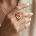 Anillo Mujer Dorado Diane - Imagen 3