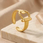 Anillo Mujer Dorado Diane - Imagen 7