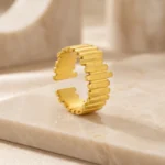 Anillo Mujer Dorado Lina - Imagen 6