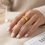 Anillo Mujer Dorado Lina - Imagen 2