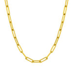 Colar Vittoria Gold para mulher de estilo corrente dourada em aço inoxidável da marca portuguesa Twobrothers.