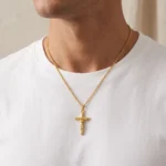 Collar Hombre Dorado Manassas - Imagen 2
