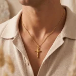 Collar Hombre Dorado Manassas - Imagen 3