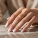 Anillo Mujer Dorado Emily - Imagen 2