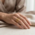 Anillo Mujer Triple Dorado - Imagen 5
