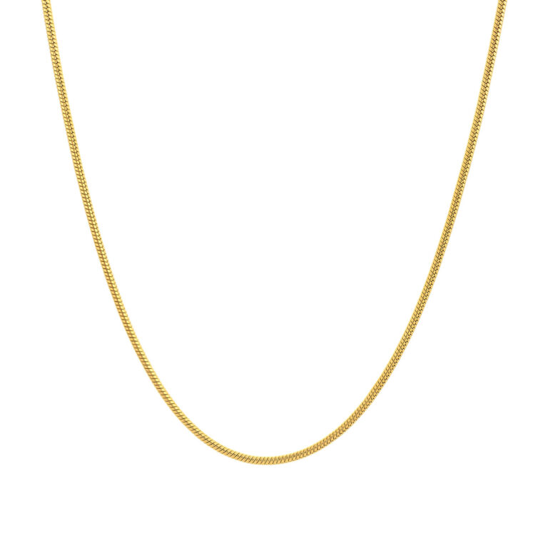 Collar hombre Avalon Dorao, en color dorada, es un collar fino, en acerro inoxidable, de la marca Twobrothers.