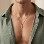 Collar Hombre Dorado Los Angeles - Imagen 3