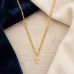 Collar Hombre Dorado con Cruz Imola - Imagen 2