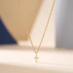 Collar Hombre Dorado con Cruz Imola - Imagen 6