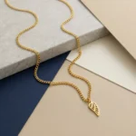 Collar Hombre Dorado Davis Wing - Imagen 3