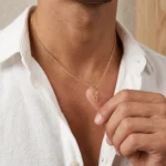 Collar Hombre Dorado Davis Wing - Imagen 2