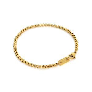 Pulsera hombe Nack, en acero inoxidable en color dorado, de la marca Twobrothers