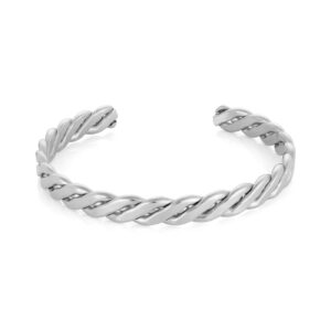 Pulsera hombre esclava fina Emperor,en color plata de la marca Twobrothers