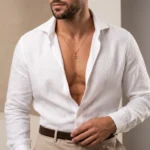 Collar Hombre Dorado Estrella de David - Imagen 2