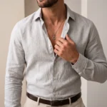 Collar Hombre Plateado Estrella de David - Imagen 2