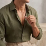 Collar Hombre Plateado Cruz Idaho - Imagen 5