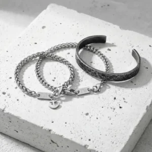 colección pulseras para hombre en acero