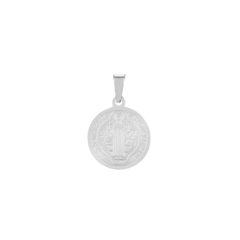 Colgante de medalla para collar de acero inoxidable para hombre.