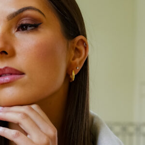 Pendientes para mujer en acero inoxidable de la marca portuguesa.