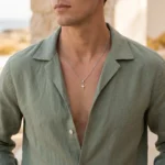 Collar Hombre Plateado Cruz Clermont - Imagen 4