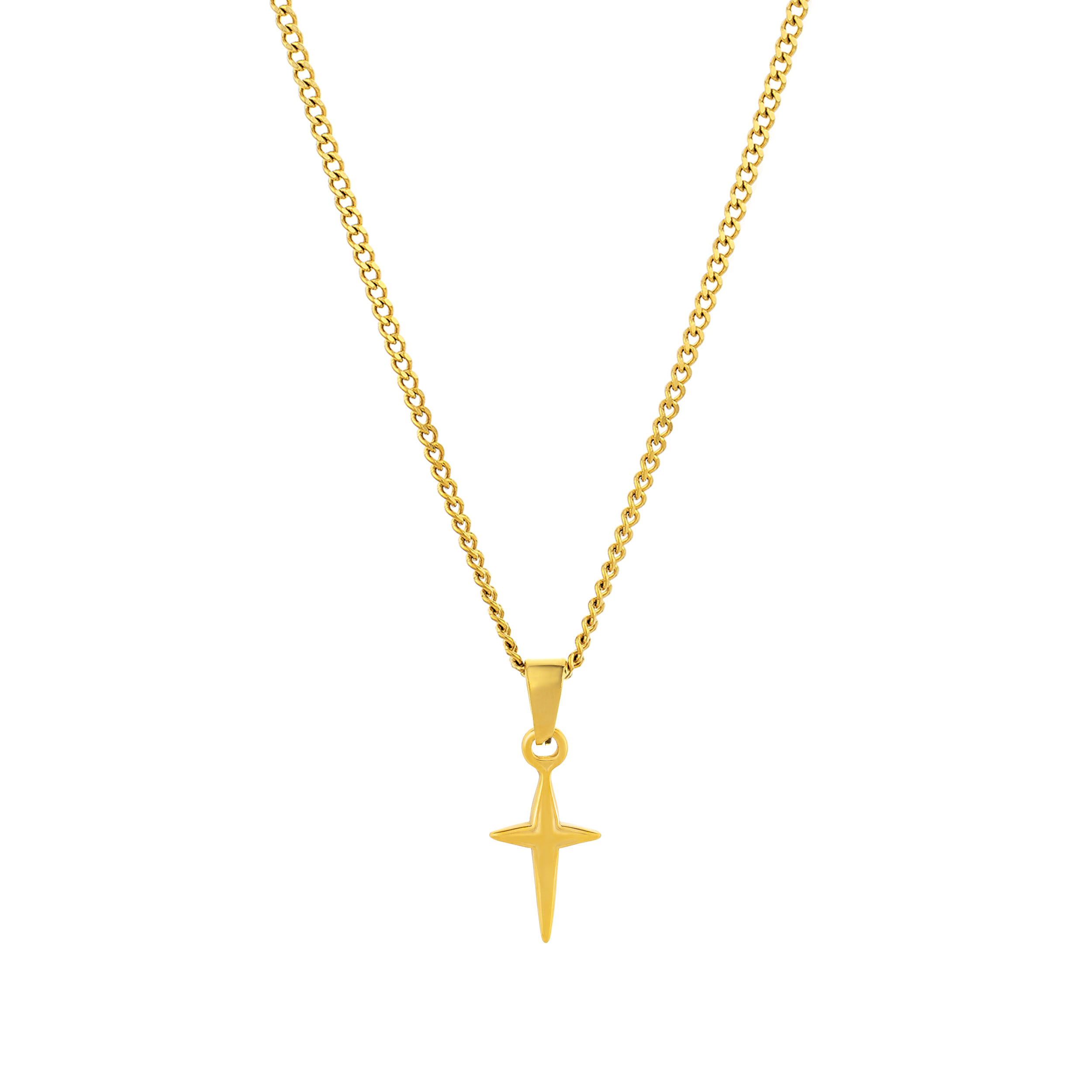 collar-hombre-dorado-cruz-clermont collar para hombre dorado con cruz clermont