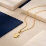 Collar Hombre Dorado Medalla Cruz - Imagen 6
