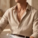 Collar Hombre Dorado Medalla Cruz - Imagen 7
