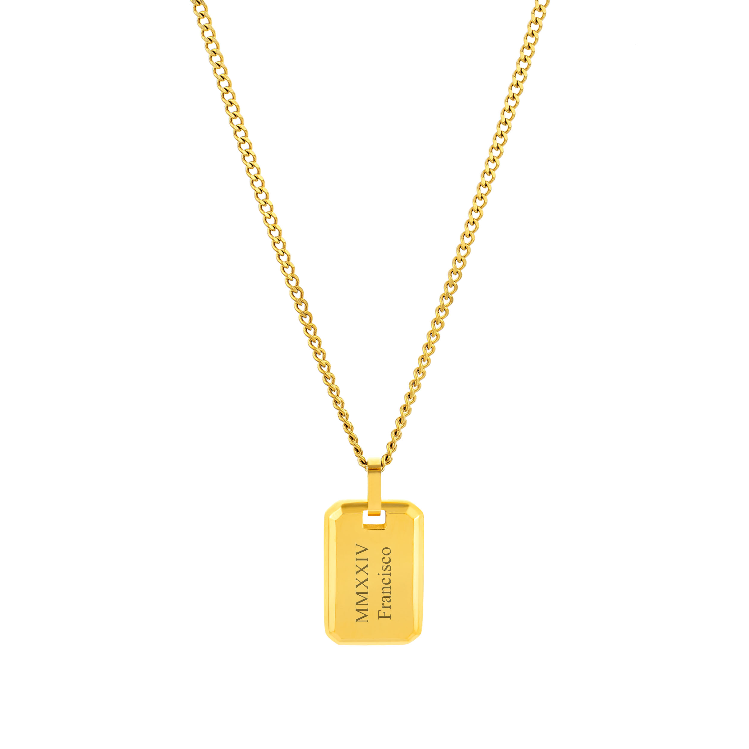 collar-hombre-dorado-medalla-seattle-personalizable-twobrothers Collar para hombre dorado con placa personalizable Seattle