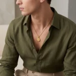 Collar Hombre Dorado Ojo Turco - Imagen 3