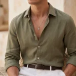 Collar Hombre Plateado Medalla Cruz - Imagen 3