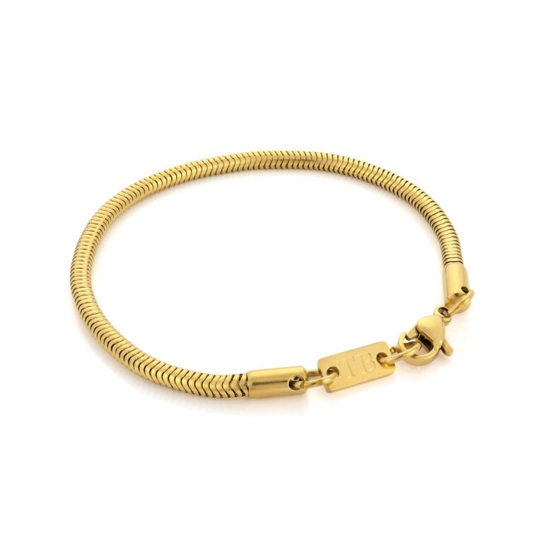 Pulsera para hombre en Dorado Fresno