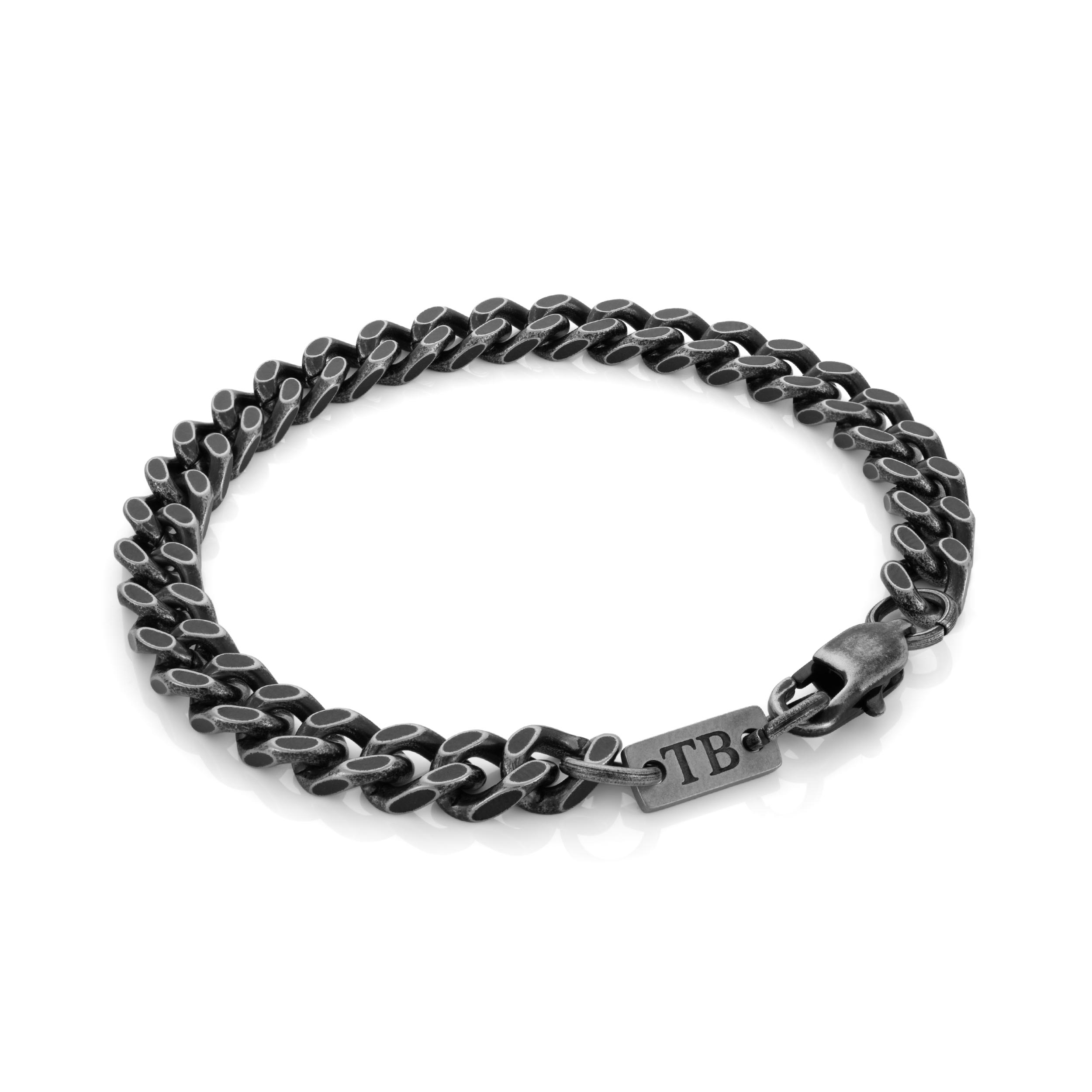 pulsera-hombre-oscurecida-dixon-twobrothers pulsera oscurecida para hombre en acero inoxidable Dixon